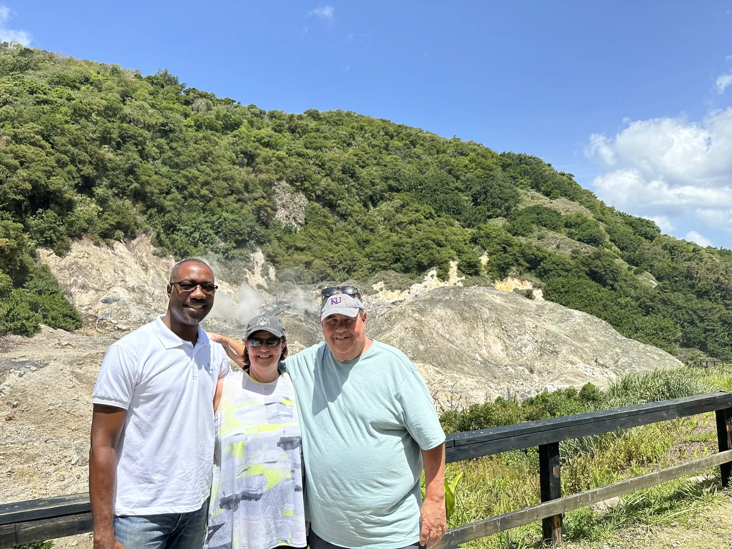 Alleyn at Volcano Tour, Saint Lucia
